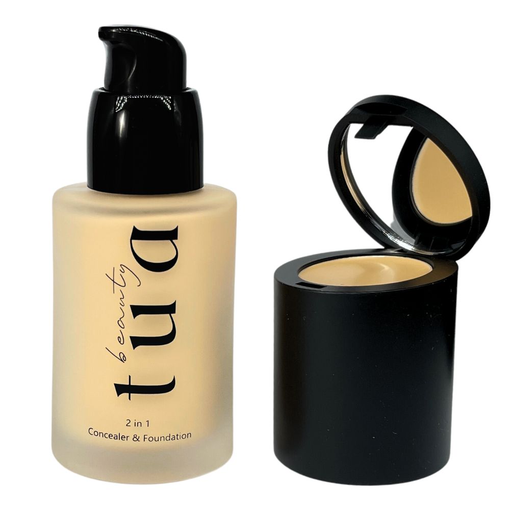 Corector cremă 2 în 1 și fond de ten lichid