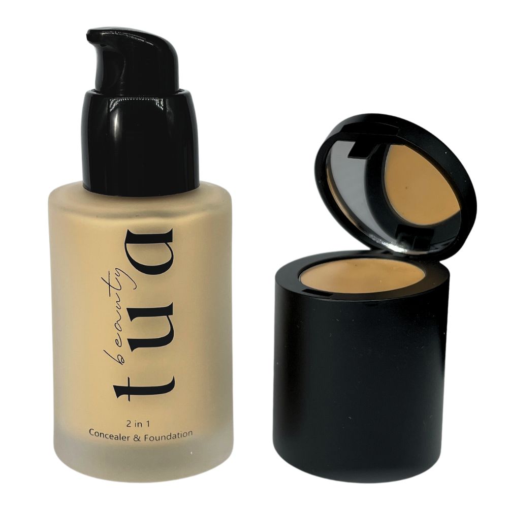 Corector cremă 2 în 1 și fond de ten lichid